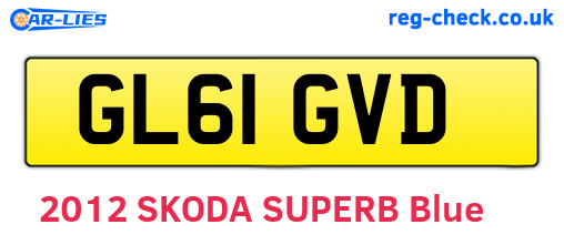 GL61GVD are the vehicle registration plates.