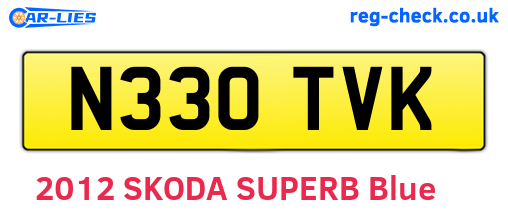 N330TVK are the vehicle registration plates.