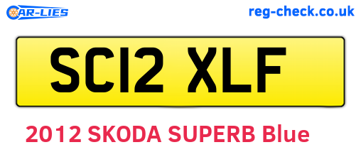 SC12XLF are the vehicle registration plates.