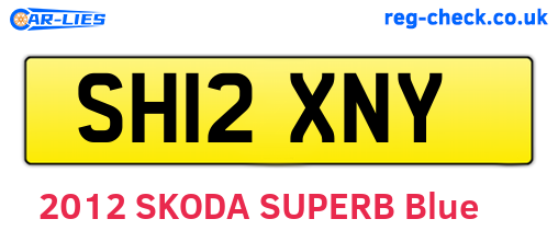 SH12XNY are the vehicle registration plates.