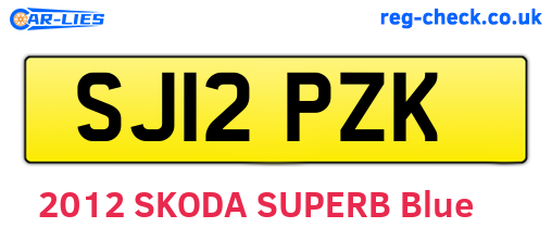 SJ12PZK are the vehicle registration plates.