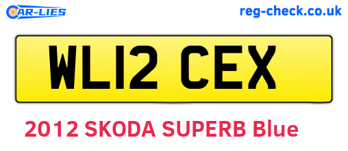 WL12CEX are the vehicle registration plates.
