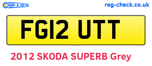 FG12UTT are the vehicle registration plates.