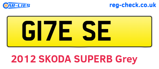 G17ESE are the vehicle registration plates.