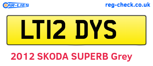 LT12DYS are the vehicle registration plates.