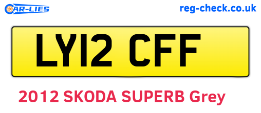 LY12CFF are the vehicle registration plates.