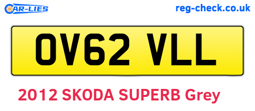 OV62VLL are the vehicle registration plates.