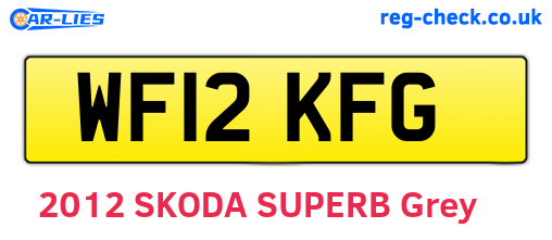 WF12KFG are the vehicle registration plates.