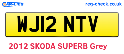 WJ12NTV are the vehicle registration plates.