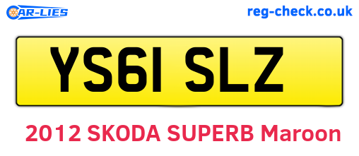 YS61SLZ are the vehicle registration plates.