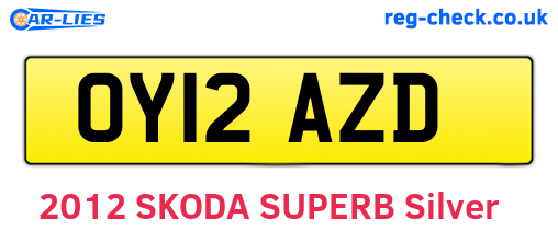 OY12AZD are the vehicle registration plates.