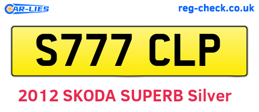 S777CLP are the vehicle registration plates.