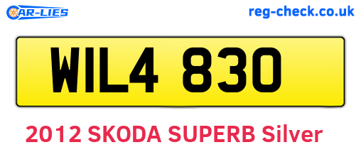 WIL4830 are the vehicle registration plates.