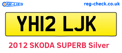 YH12LJK are the vehicle registration plates.