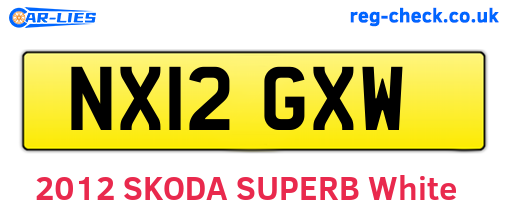 NX12GXW are the vehicle registration plates.