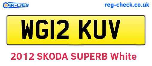 WG12KUV are the vehicle registration plates.