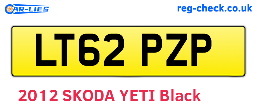 LT62PZP are the vehicle registration plates.