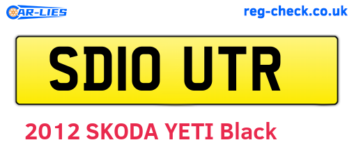 SD10UTR are the vehicle registration plates.