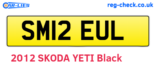 SM12EUL are the vehicle registration plates.