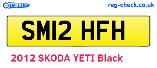 SM12HFH are the vehicle registration plates.
