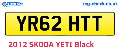 YR62HTT are the vehicle registration plates.
