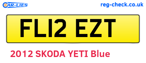 FL12EZT are the vehicle registration plates.