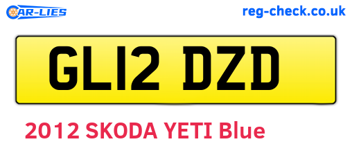 GL12DZD are the vehicle registration plates.