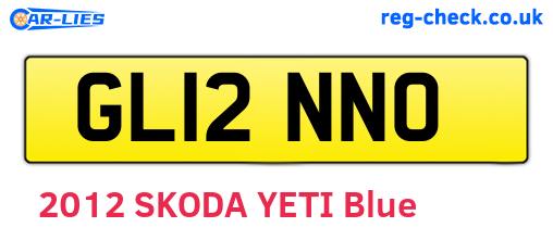 GL12NNO are the vehicle registration plates.