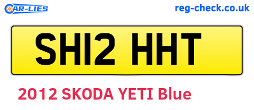 SH12HHT are the vehicle registration plates.