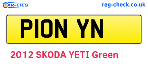 P10NYN are the vehicle registration plates.