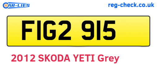 FIG2915 are the vehicle registration plates.