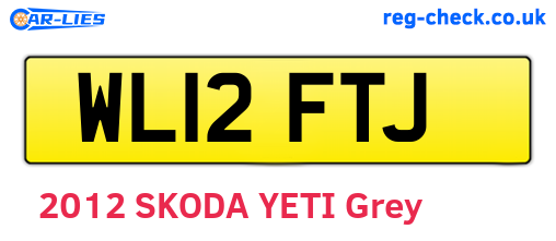 WL12FTJ are the vehicle registration plates.