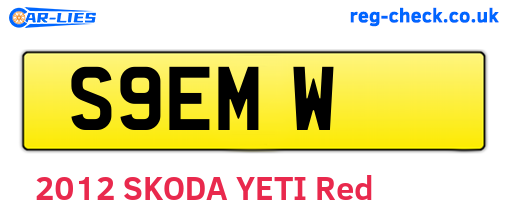 S9EMW are the vehicle registration plates.