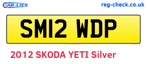 SM12WDP are the vehicle registration plates.