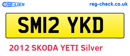 SM12YKD are the vehicle registration plates.