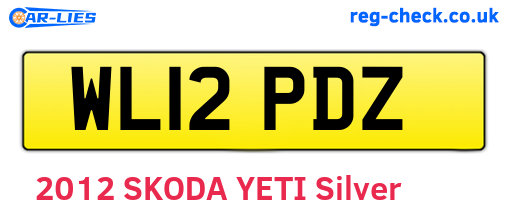 WL12PDZ are the vehicle registration plates.