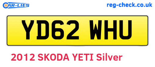 YD62WHU are the vehicle registration plates.