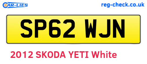 SP62WJN are the vehicle registration plates.