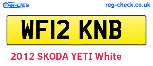 WF12KNB are the vehicle registration plates.