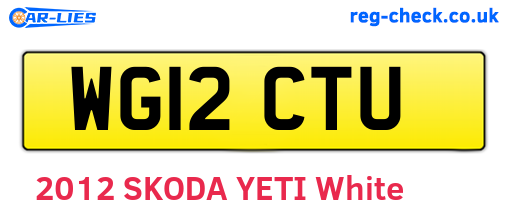 WG12CTU are the vehicle registration plates.