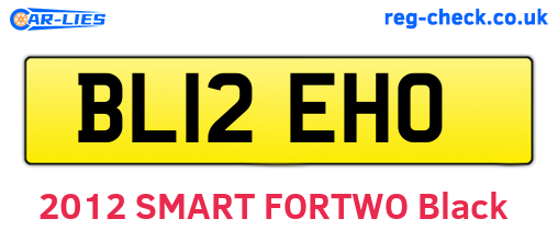 BL12EHO are the vehicle registration plates.