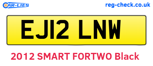 EJ12LNW are the vehicle registration plates.