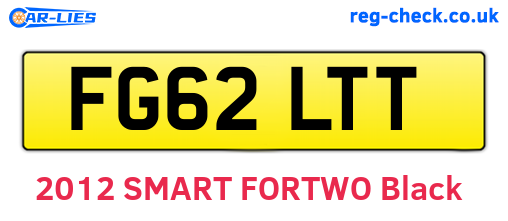 FG62LTT are the vehicle registration plates.