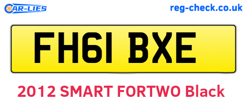 FH61BXE are the vehicle registration plates.