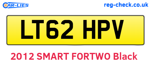 LT62HPV are the vehicle registration plates.