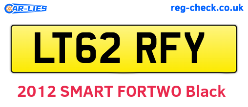 LT62RFY are the vehicle registration plates.