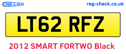 LT62RFZ are the vehicle registration plates.
