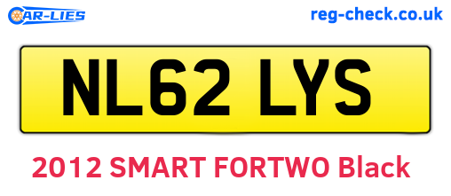 NL62LYS are the vehicle registration plates.