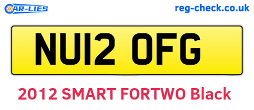 NU12OFG are the vehicle registration plates.