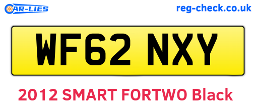 WF62NXY are the vehicle registration plates.